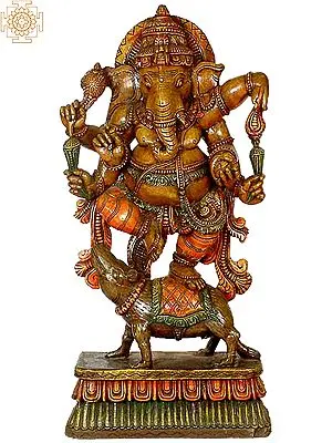Ganesha Dancing atop his Rat