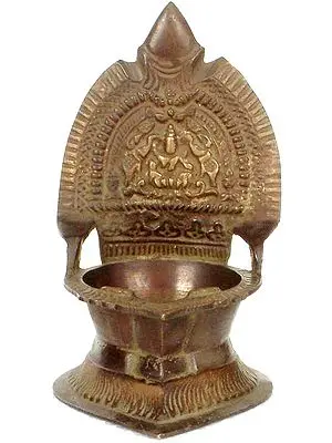 Goddess Gaja Lakshmi Diya (Lamp)