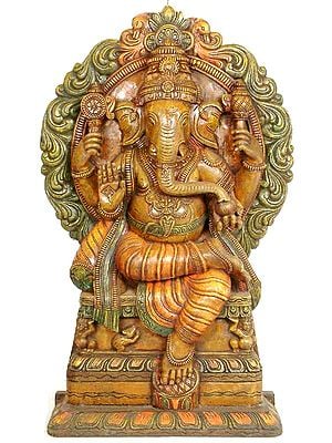 Enthroned Ganesha