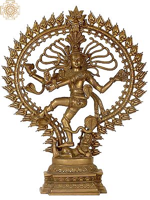 25" Large Size Nataraja In Brass | Handmade | Made In India