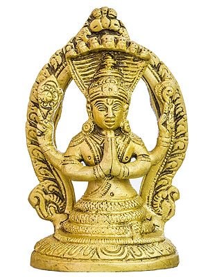 4" Patanjali Sculpture in Brass | Handmade | Made in India