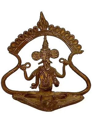 Tribal Ganesha Ritual Lamp
