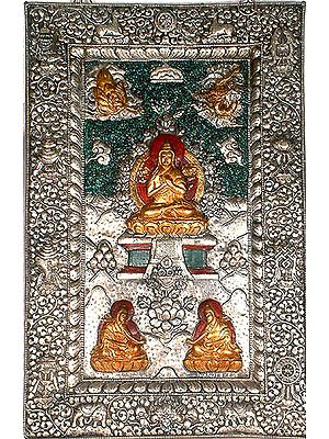 Tsongkhapa with his chief Disciples Gyaltsab Je and Khedrup Je