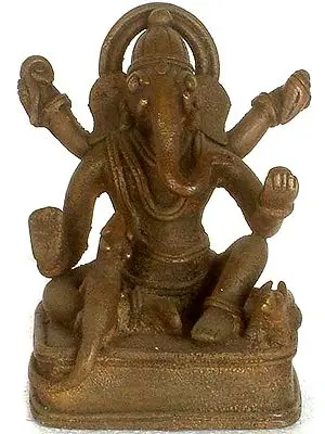 Seated Tribal Ganesha