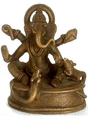 Tribal Ganesha with Two Mice