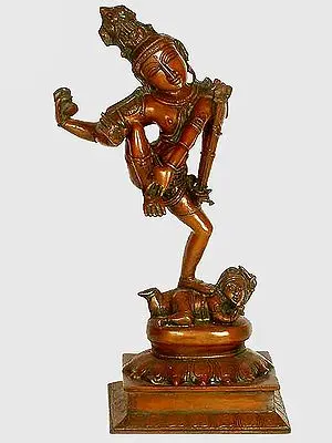 20" Nataraja Brass Idol | Handmade Religious Figurine