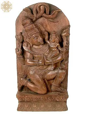 Shiva with Karttikeya (Wall Hanging)