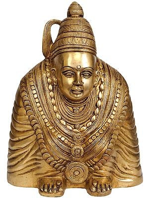 13" Goddess Manasa Devi In Brass | Handmade | Made In India