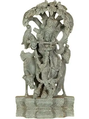 Fluting Krishna