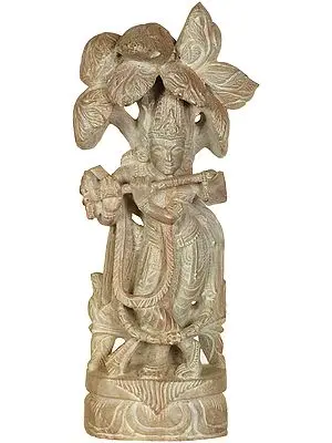 Fluting Krishna