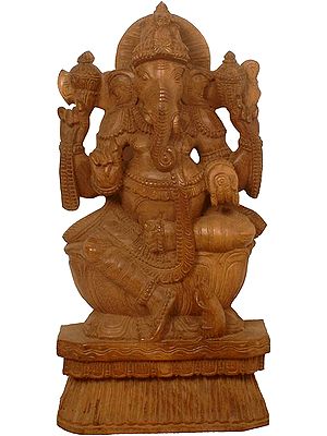 Four-Armed Ganesha Seated in Lalitasana