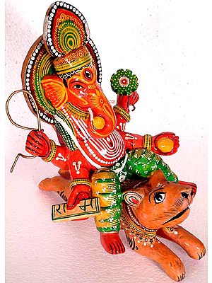 Ganesha Riding His Mouse