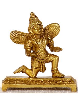 Garuda: The Divine Bird and Vehicle of Lord Vishnu (Small Sculpture)