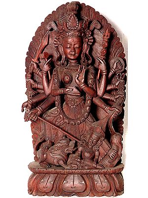 Goddess Durga Slaying the Demon Mahishasur