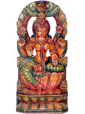 Goddess Lakshmi in Lalitasana
