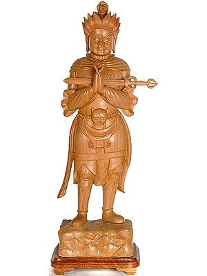Japanese Wrathful Guardian with Sword