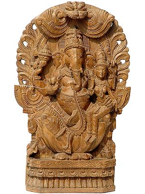 Kamalasana Ganesha with Shakti