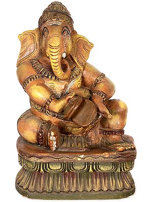 Lord Ganesha Playing Cymbals
