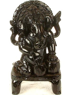 Lord Ganesha Playing the Tabla