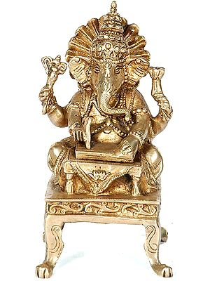 Lord Ganesha Scripting the Mahabharata