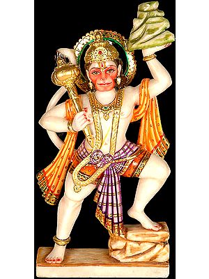 Lord Hanuman with Mount Sanjeevani