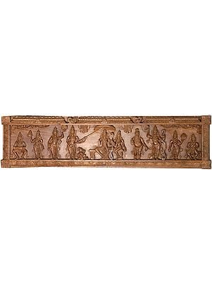 Lord Rama and Sita Being Welcomed at Ayodhya