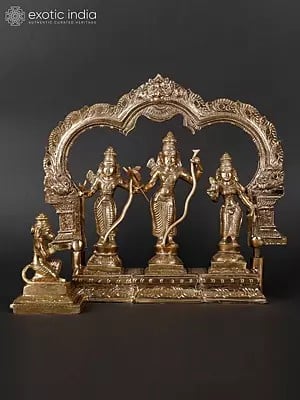 10" Bronze Rama Darbar | Madhuchista Vidhana (Lost-Wax) | Panchaloha Bronze from Swamimalai