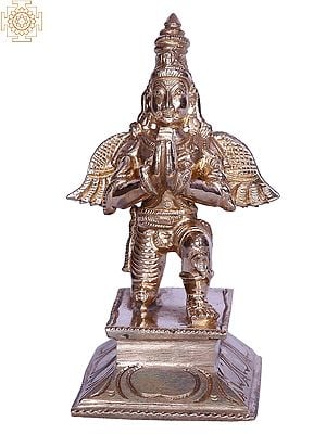Small Lord Garuda Bronze Statue | The Vahan of God Vishnu
