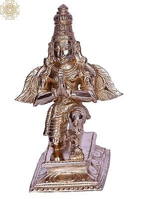 Small Lord Garuda Bronze Statue | The Vahan of God Vishnu