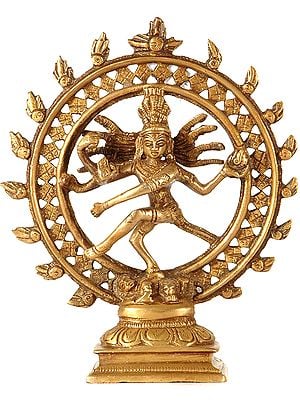 6" Nataraja Sculpture in Brass | Handmade | Made in India