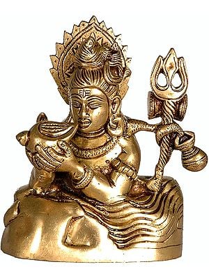 6" Neelkanth Shiva In Brass | Handmade | Made In India