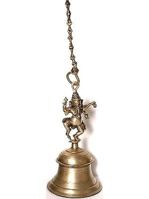 59" Large Size Auspicious Ganapati-Bell In Brass | Handmade | Made In India