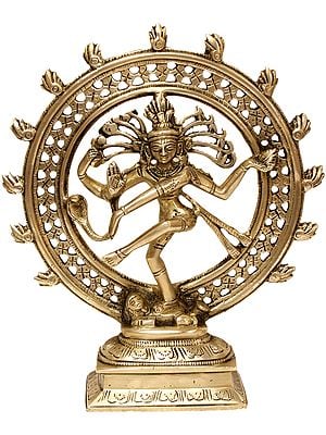 9" Nataraja Brass Statue - King of Dancers | Handmade | Made in India