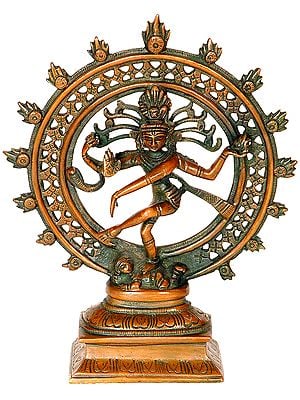 8" Nataraja Brass Sculpture | Handmade | Made in India