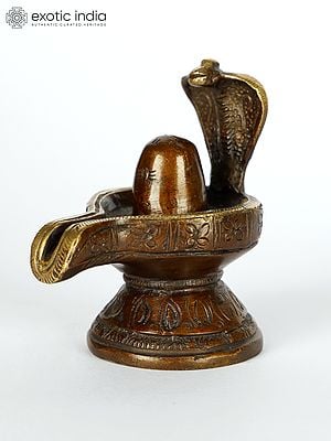 2" Shiva Linga Small Statue in Brass | Handmade | Made in India