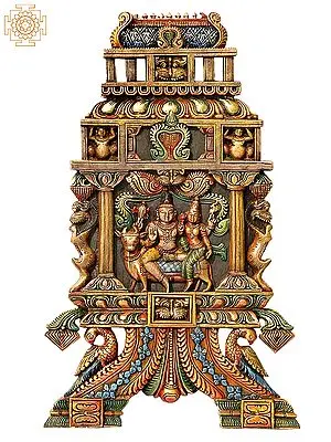 Shiva Parvati on Nandi | Kavadi Wall Panel