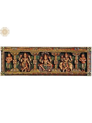 Three Forms of Vishnu Enshrining a Triple Niched Sanctum