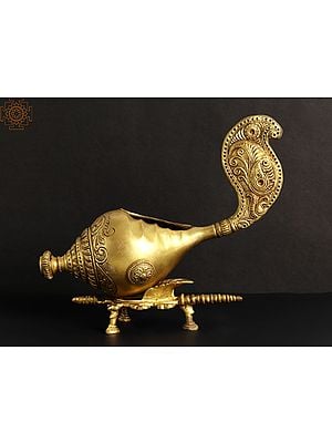 14" Kala Gurjari Shankha made in Brass | Handmade | Made in India