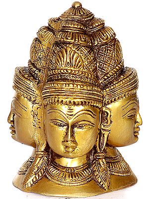 5" The Five Directional Forms of Shiva (Pancha-Mukhalingam) In Brass | Handmade | Made In India