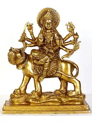 Eight-armed Durga on Her Mount