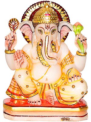 Four Armed Seated Ganesha