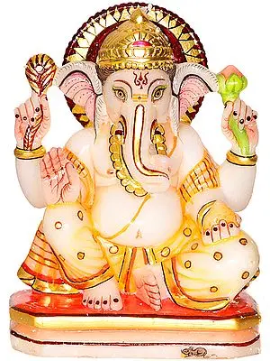 Four Armed Seated Ganesha