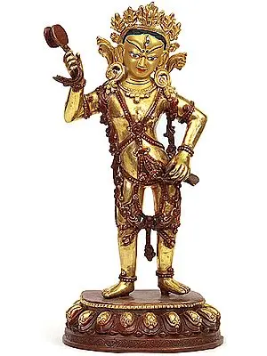 Yogini Holding Damaru and Vajra-chopper