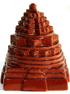 Shri Yantra (Carved in Sunstone)
