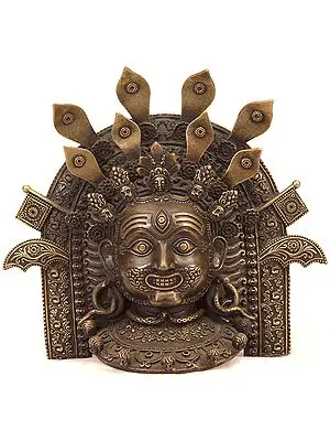 Bhairava Wall Hanging Mask (Repousse)
