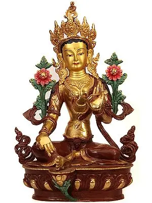 Goddess Who Descends into the Heart of the Devotee from Her Heavenly Heights