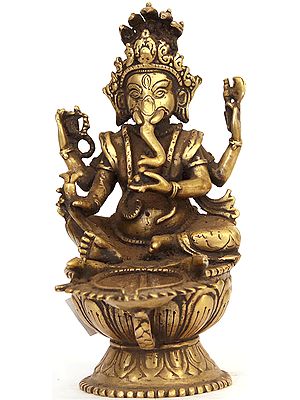 Four Armed Ganesha Lamp