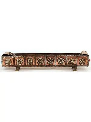 Ashtamangala Incense Holder with Stand