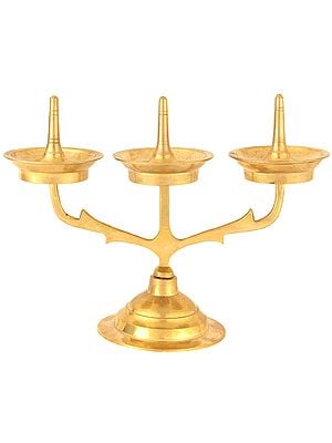 Triple Lamp from Kerala