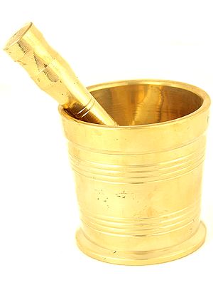 Bronze Mortar-Pestle from Kerala